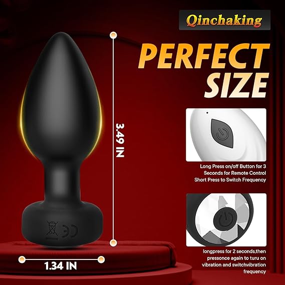 SilkPlug™ Vibrant – Plug Anal Massant en Silicone Premium (Télécommande Incluse)