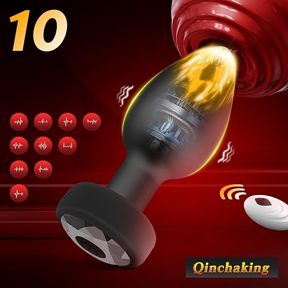 SilkPlug™ Vibrant – Plug Anal Massant en Silicone Premium (Télécommande Incluse)
