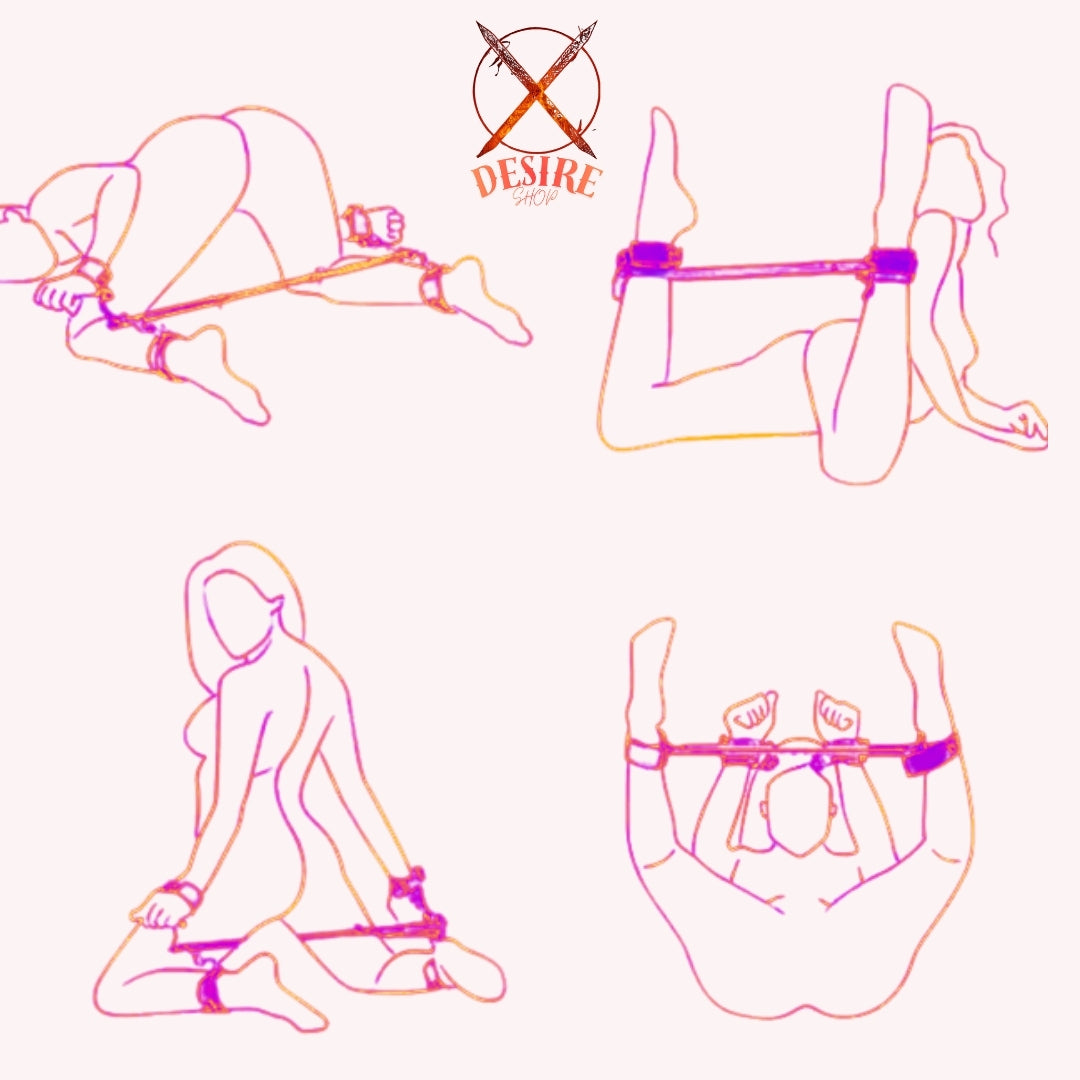 Barre BDSM avec 4 Attaches – Accessoire pour Couples